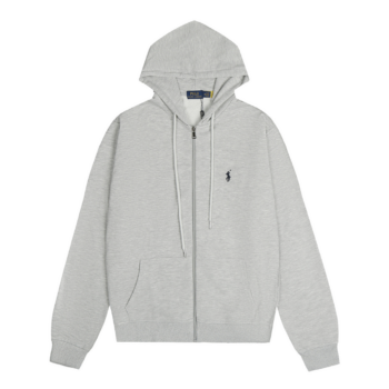 Polo Grey Zip Hoodie