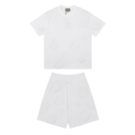 Denim Trs Triple White Short set