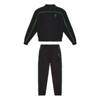 Irongate T Shellsuit Black Green Tracksuit