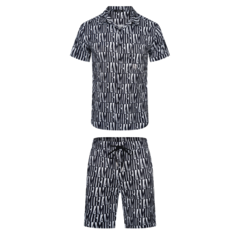 Amr Jacquard Short Set