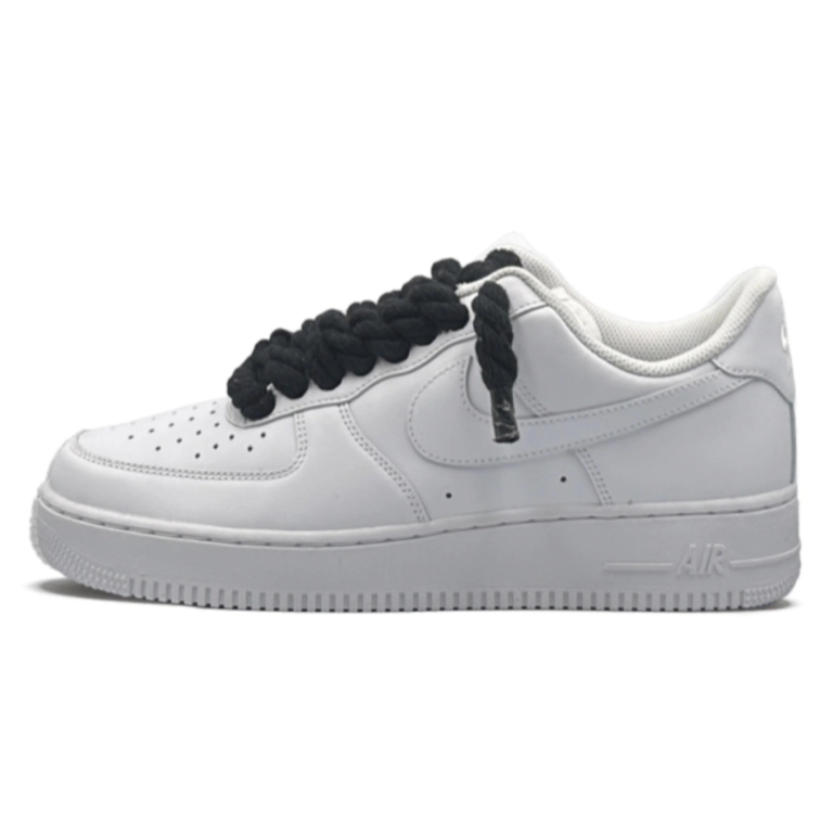 AF1 White - Black Rope Laces