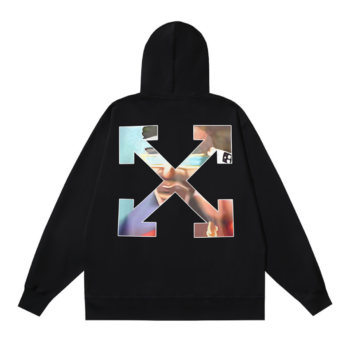 Off-W Monogram Zip Hoodie