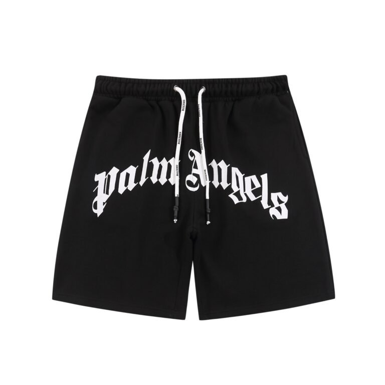 Palm Black Logo Shorts